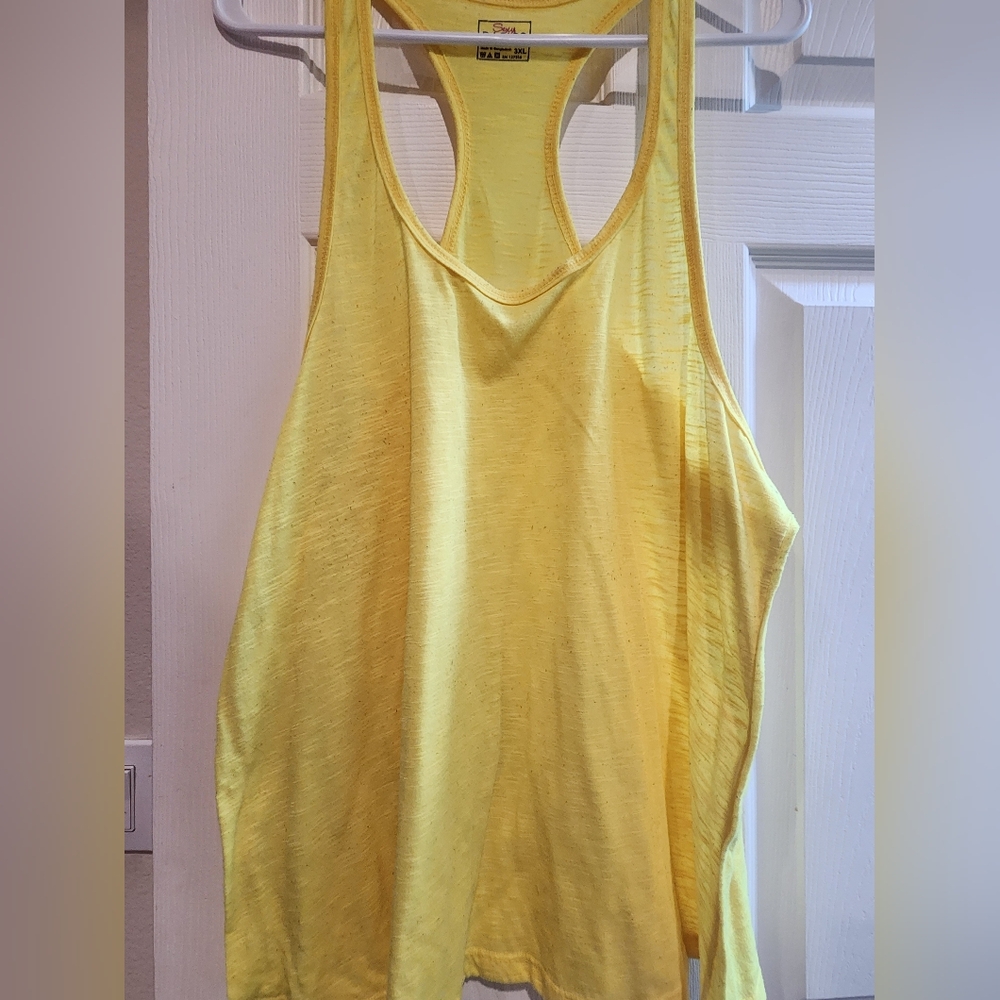 Yellow 3X tank top